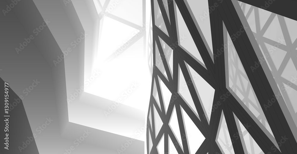 Futuristic Architectural Abstract – Geometric Structures and Modern Urban Design Futuristic Architectural Abstract – Geometric Structures and Modern Urban Design