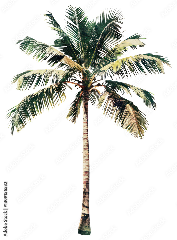 Fototapeta premium PNG A coconut plant arecaceae produce fruit.