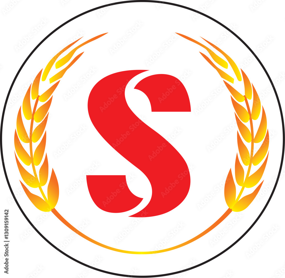 Naklejka premium S letter logo.eps