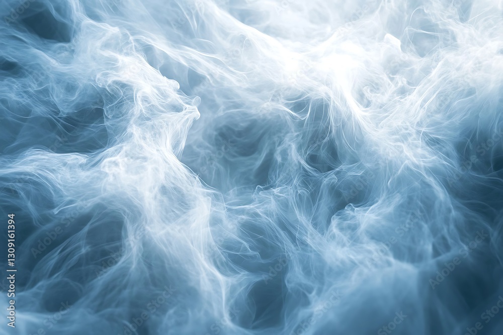 Fototapeta premium Abstract Blue and White Smoke Patterns