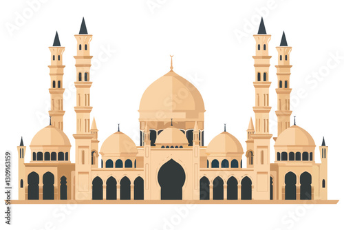 AI-generated illustration of a mosque