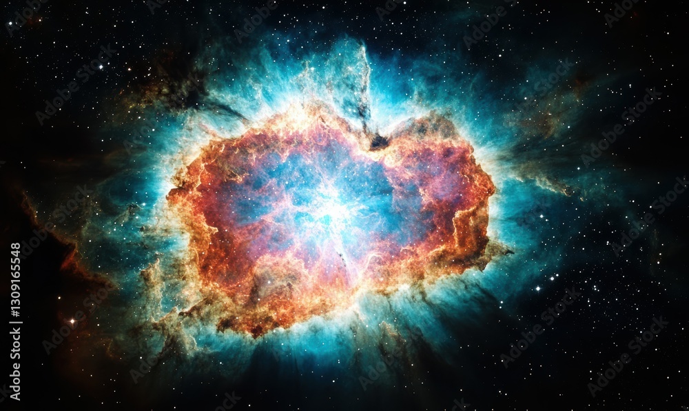 Cosmic Nebula: A Vibrant Display of Interstellar Gas and Dust Cosmic Nebula: A Vibrant Display of Interstellar Gas and Dust