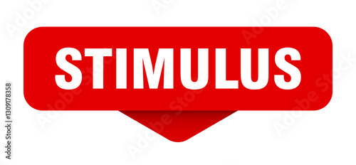 stimulus sticker. stimulus sign on transparent background