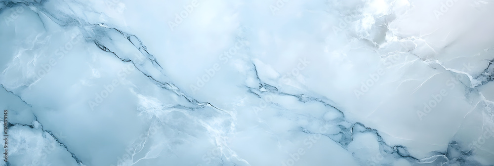 Obraz premium High-resolution image of a white marble surface, showcasing a luxurious texture wide banner