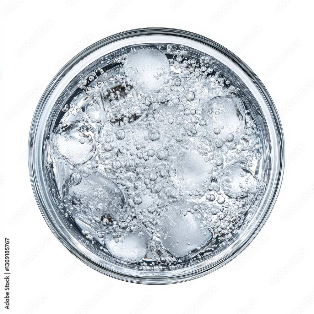 Clear Sparkling Water with Ice Clear Sparkling Water with Ice