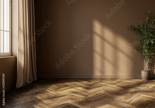 Cozy Brown Interior Space