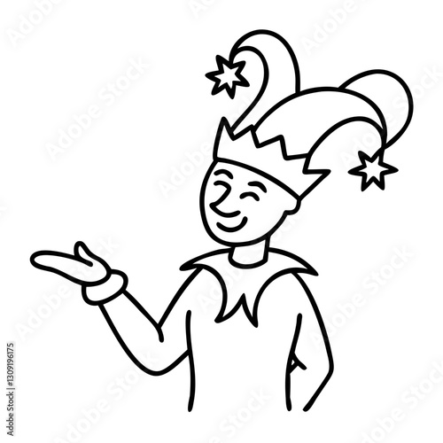 Jester Vector Illustration for Festivals and Design Projects