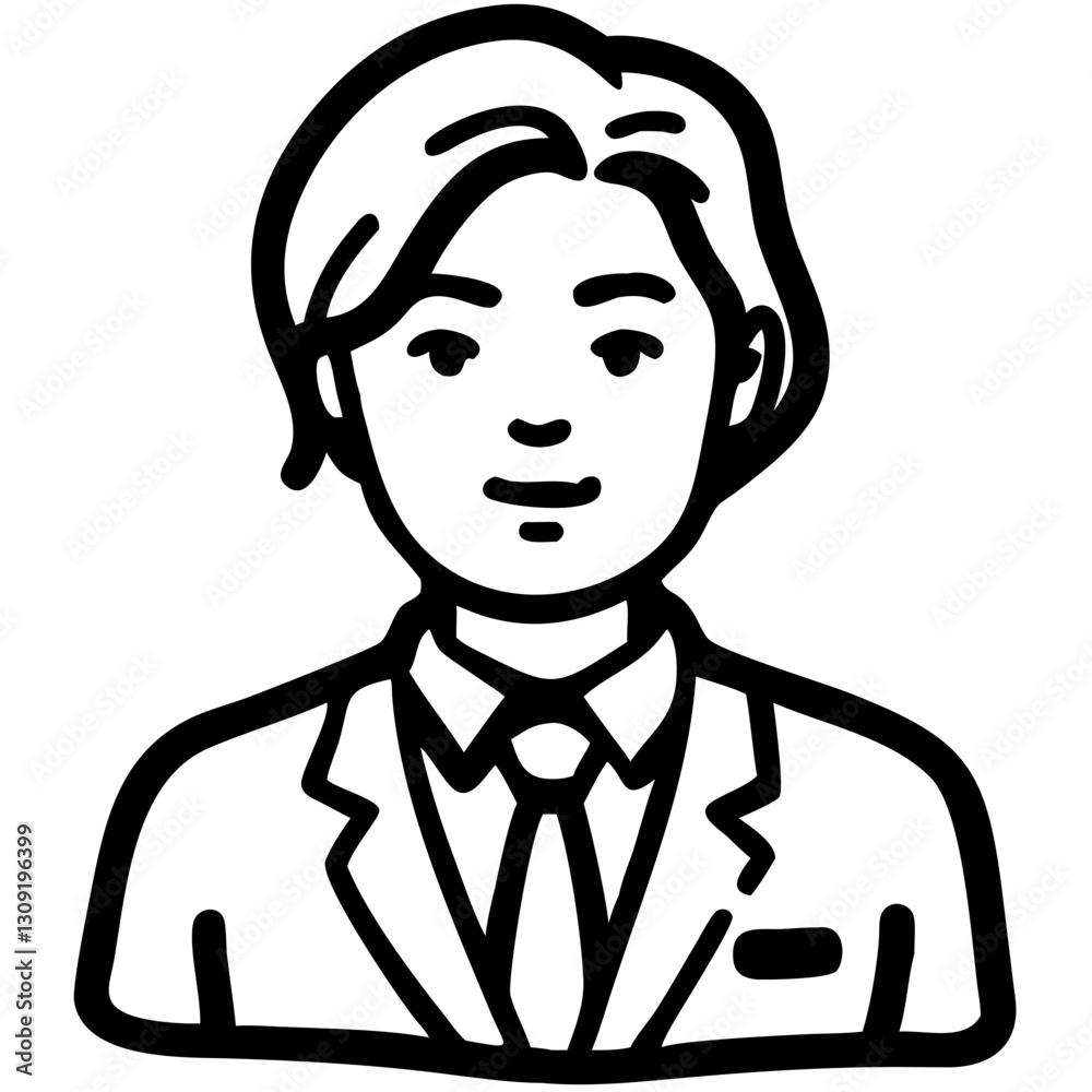 Professional Male Avatar Vector Illustration for Business and Profile Use Professional Male Avatar Vector Illustration for Business and Profile Use