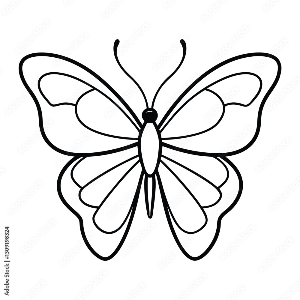 Butterfly logo vector art illustration Butterfly logo vector art illustration
