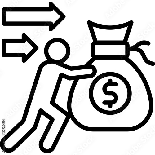 Advantage line icon
