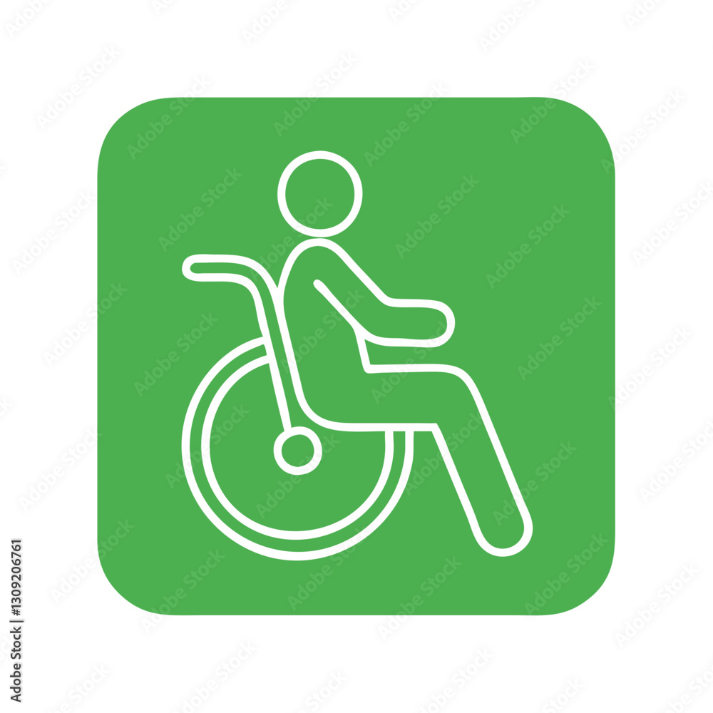 Accessible Wheelchair Symbol Vector for Inclusive Design and Public Spaces Accessible Wheelchair Symbol Vector for Inclusive Design and Public Spaces