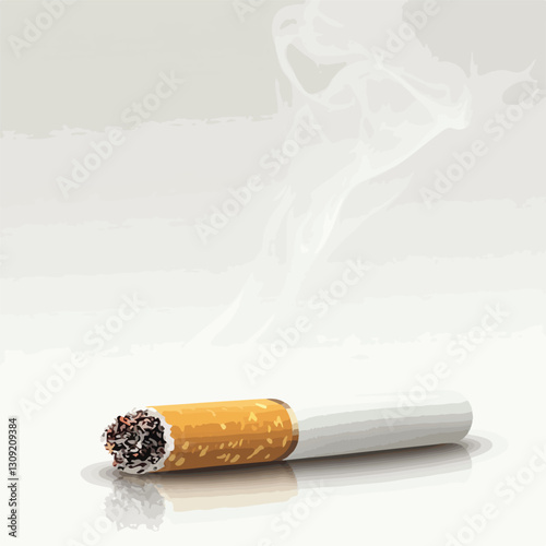 Close-up Cigarette Smoke Representation