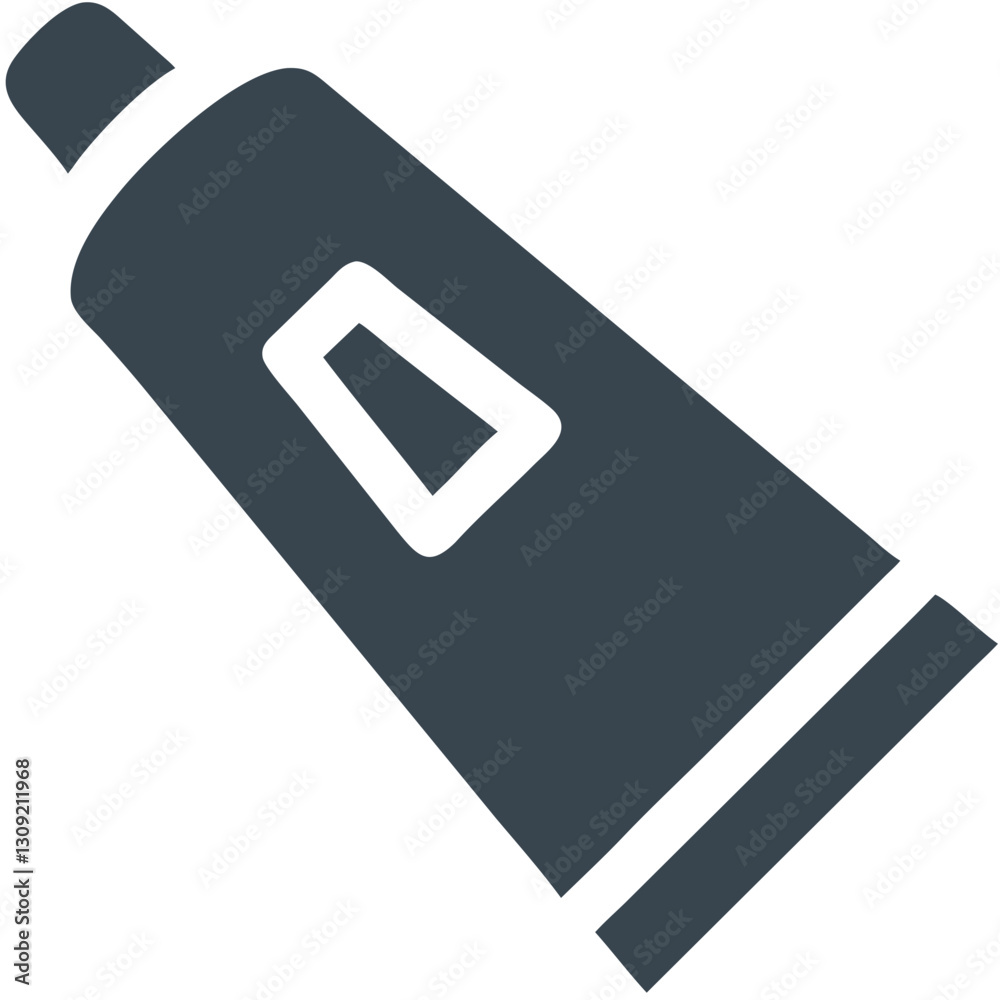 Simple Toothpaste Tube Vector for Dental Care and Hygiene Graphics Simple Toothpaste Tube Vector for Dental Care and Hygiene Graphics