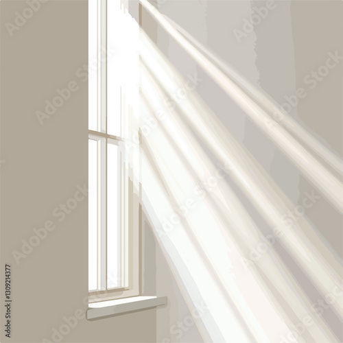 Close-Up Window Sunlight Stream