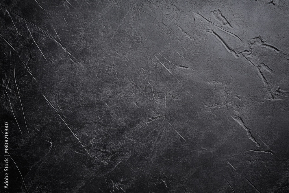 Naklejka premium A dark, textured surface with subtle scratches and variations, conveying a modern, industrial feel suitable for backgrounds or artistic projects.