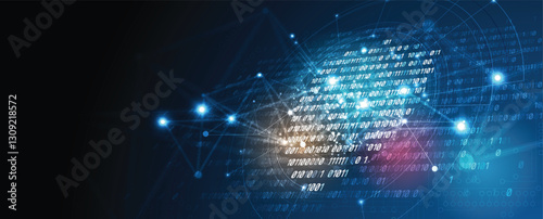 Cyber security technology vector background