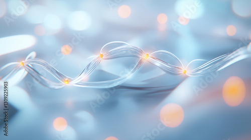 Futuristic connected web technology, digital IT network connection abstract background