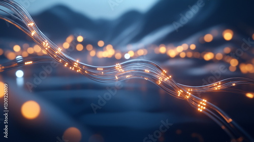 Futuristic connected web technology, digital IT network connection abstract background
