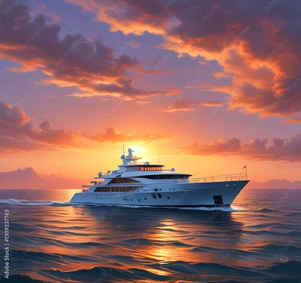 Illustration of sailboat yaht in ocean. Illustration of sailboat yaht in ocean.