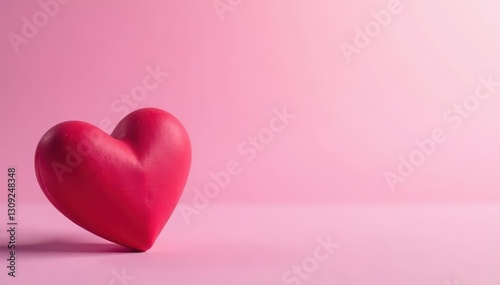 Tiny pixelated heart, pastel pink theme, smooth background, happy, kawaii, illustration