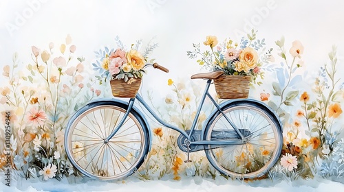 Hand-Painted Bicycle Decor