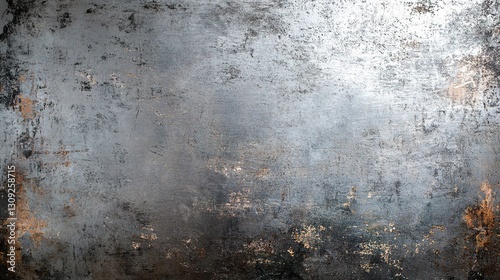 Oxidized metallic silver texture with a rugged, aged patina, subtle light interplay enhancing depth, high-detail close-up, modern industrial tone  