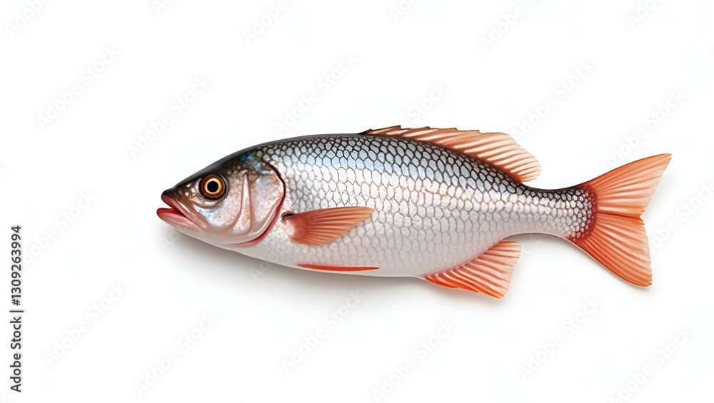 High-Resolution Fresh Tilapia Fish Stock Photo – Isolated on White Background. High-Resolution Fresh Tilapia Fish Stock Photo – Isolated on White Background.