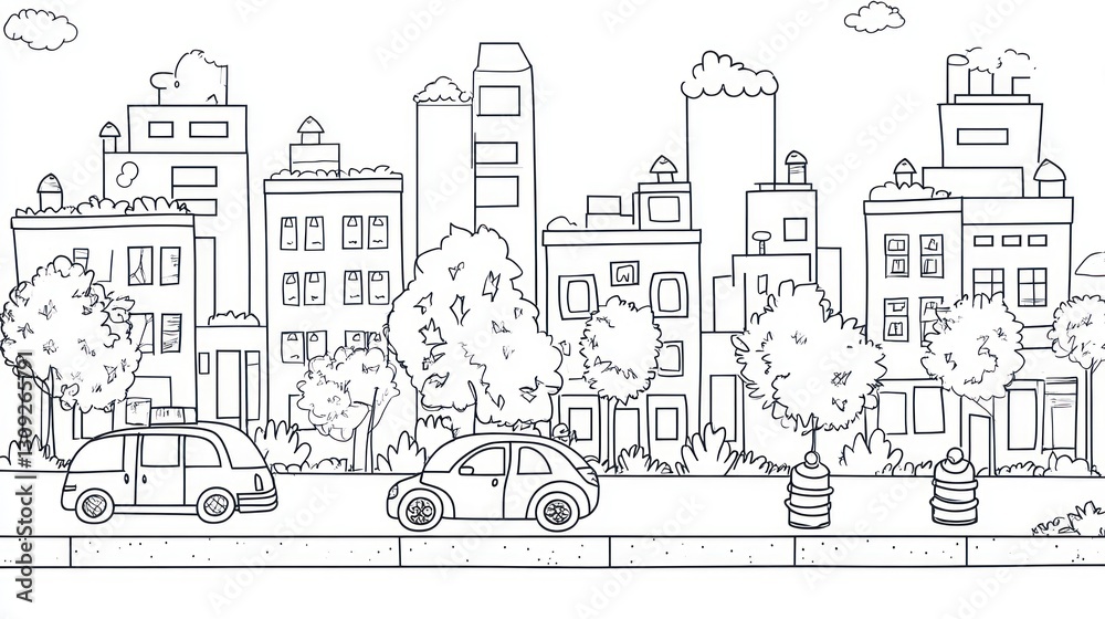 custom made wallpaper toronto digitalSimple black and white city street scene