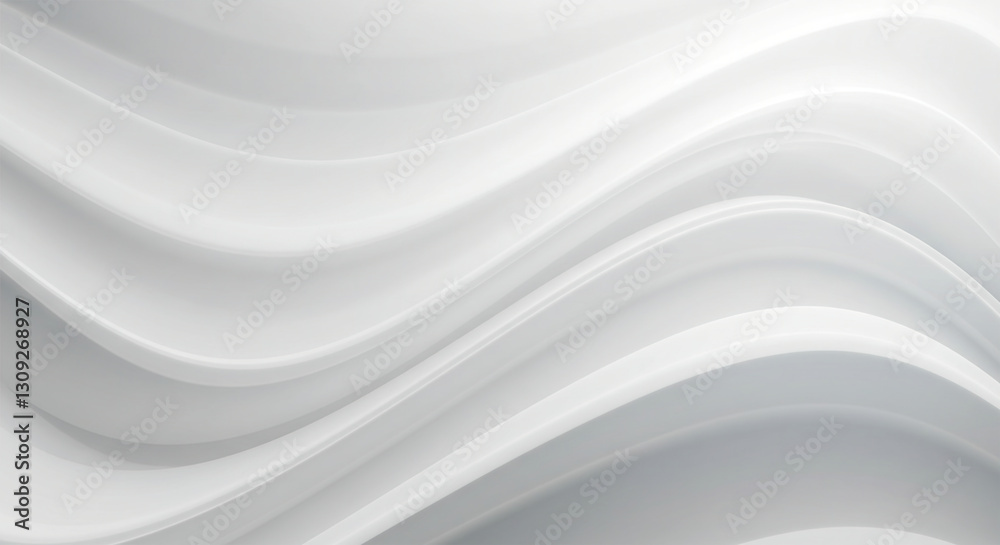 White Clear Blank Subtle Geometric Abstract Vector Background. Monotone Soft Light Wavy Surface. 3D Sci-Fi Futuristic Conceptual Illustration. Minimalist Wallpaper White Clear Blank Subtle Geometric Abstract Vector Background. Monotone Soft Light Wavy Surface. 3D Sci-Fi Futuristic Conceptual Illustration. Minimalist Wallpaper