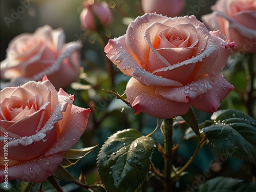 red rose in the garden