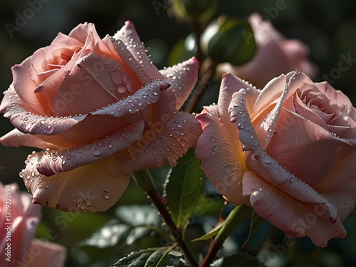 pink rose in garden