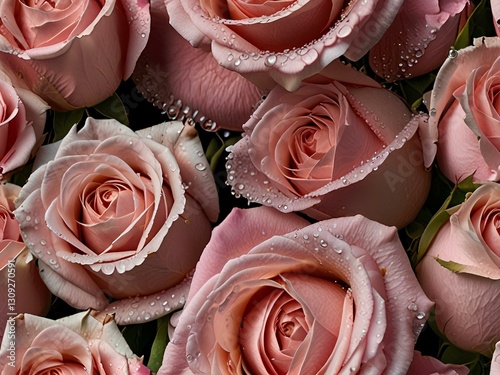 pink roses background