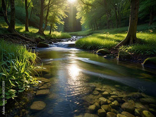 stream in the forest