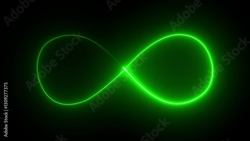 Wallpaper Mural Eternity concept. Glowing infinity sign on black background. Mathematical symbol Infinity symbol appears of multiple.Animation of seamless loop Neon glowing blue light isolated on black backgroun. Torontodigital.ca