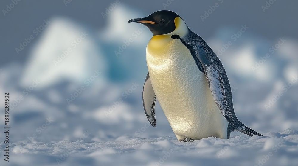 Obraz premium Emperor Penguin on Antarctic Ice