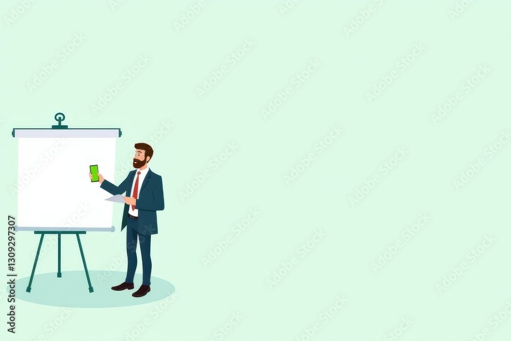 Businessman presenting data during a meeting Businessman presenting data during a meeting