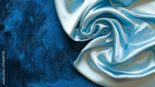 blue silk background