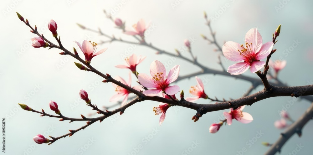 Delicate branches with intricate details isolated on white background, Branches, Nature Delicate branches with intricate details isolated on white background, Branches, Nature