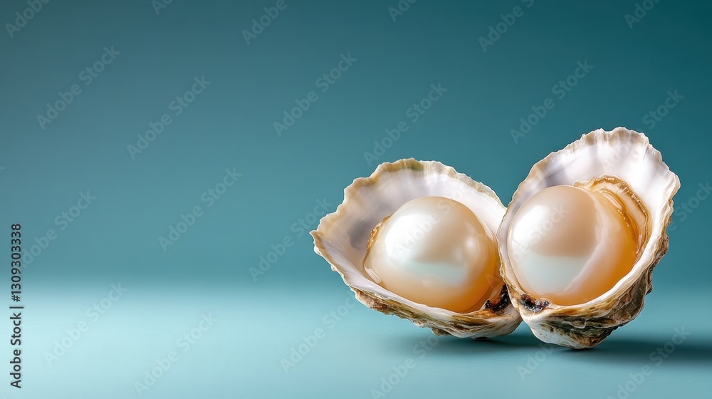 This captivating image showcases two lustrous pearls nestled within a beautifully opened oyster shell, reflecting natural elegance and marine beauty. This captivating image showcases two lustrous pearls nestled within a beautifully opened oyster shell, reflecting natural elegance and marine beauty.