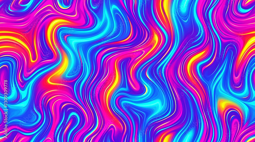 Vibrant abstract swirl pattern showcasing colorful waves in a fluid design, ideal for backgrounds Vibrant abstract swirl pattern showcasing colorful waves in a fluid design, ideal for backgrounds