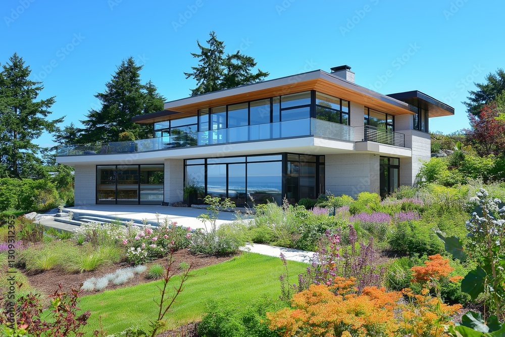 Experience luxury living in a beachfront modern house with panoramic ocean views and seamless indoor-outdoor transition in a coastal paradise Experience luxury living in a beachfront modern house with panoramic ocean views and seamless indoor-outdoor transition in a coastal paradise