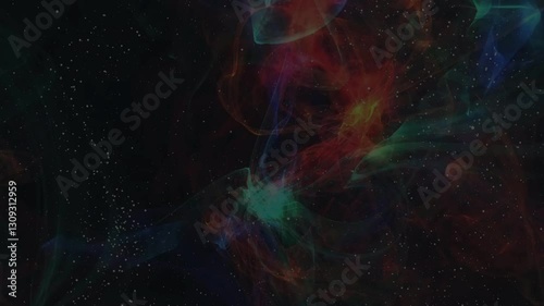 abstract background with auroral smoke of space galaxy