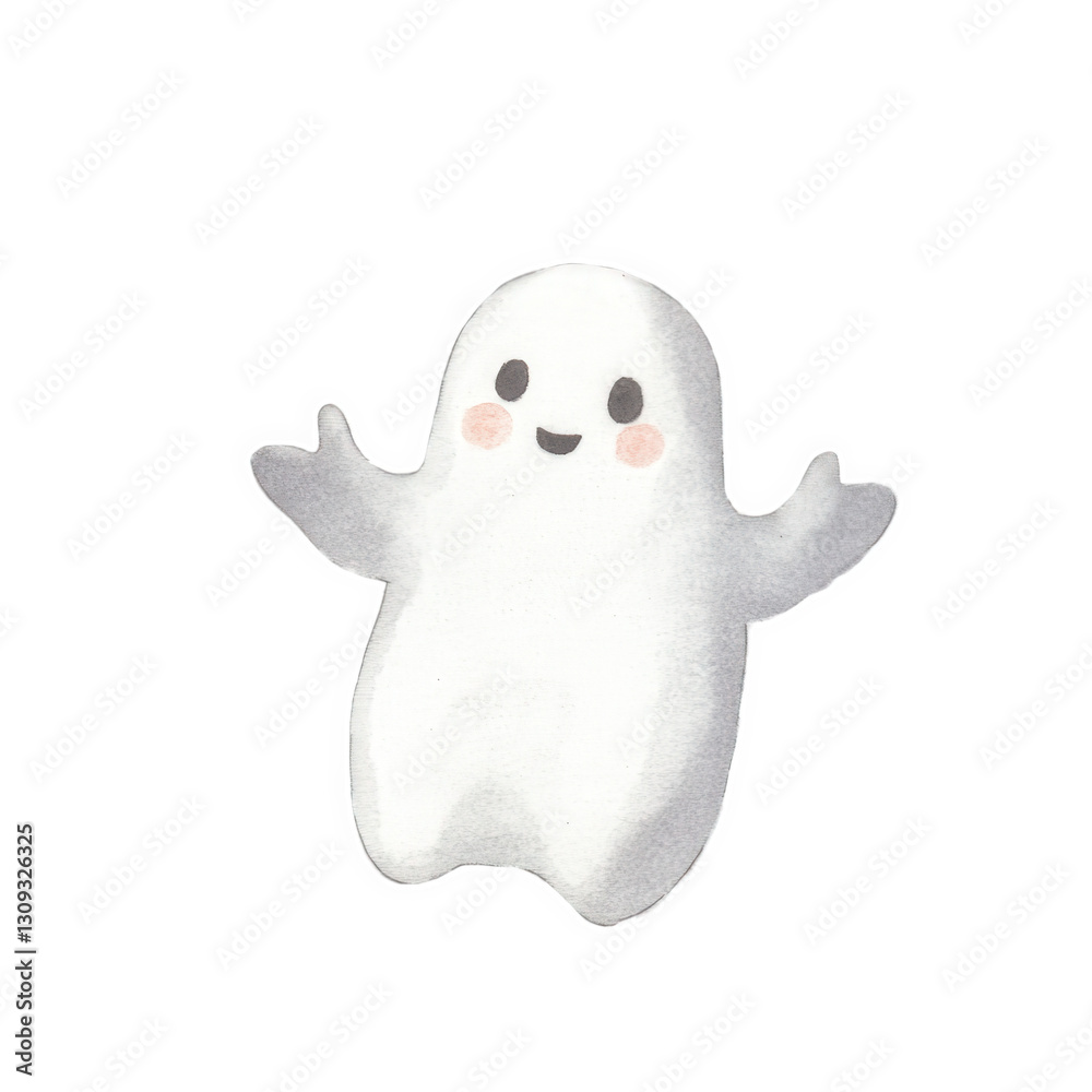 Cute Cartoon Ghost Character for Halloween Fun Cute Cartoon Ghost Character for Halloween Fun
