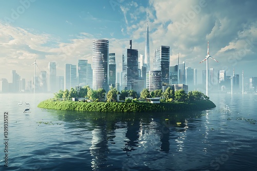 A conceptual design showcasing the impact rising energy costs and the global push towards renewables