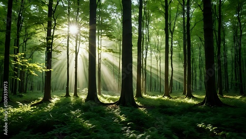 morning in the woods