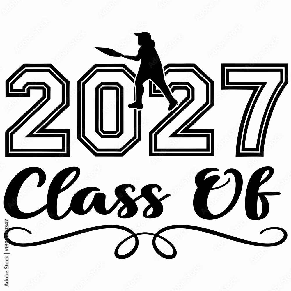 Editable Class of 2027 Graduation Badge f Editable Class of 2027 Graduation Badge f