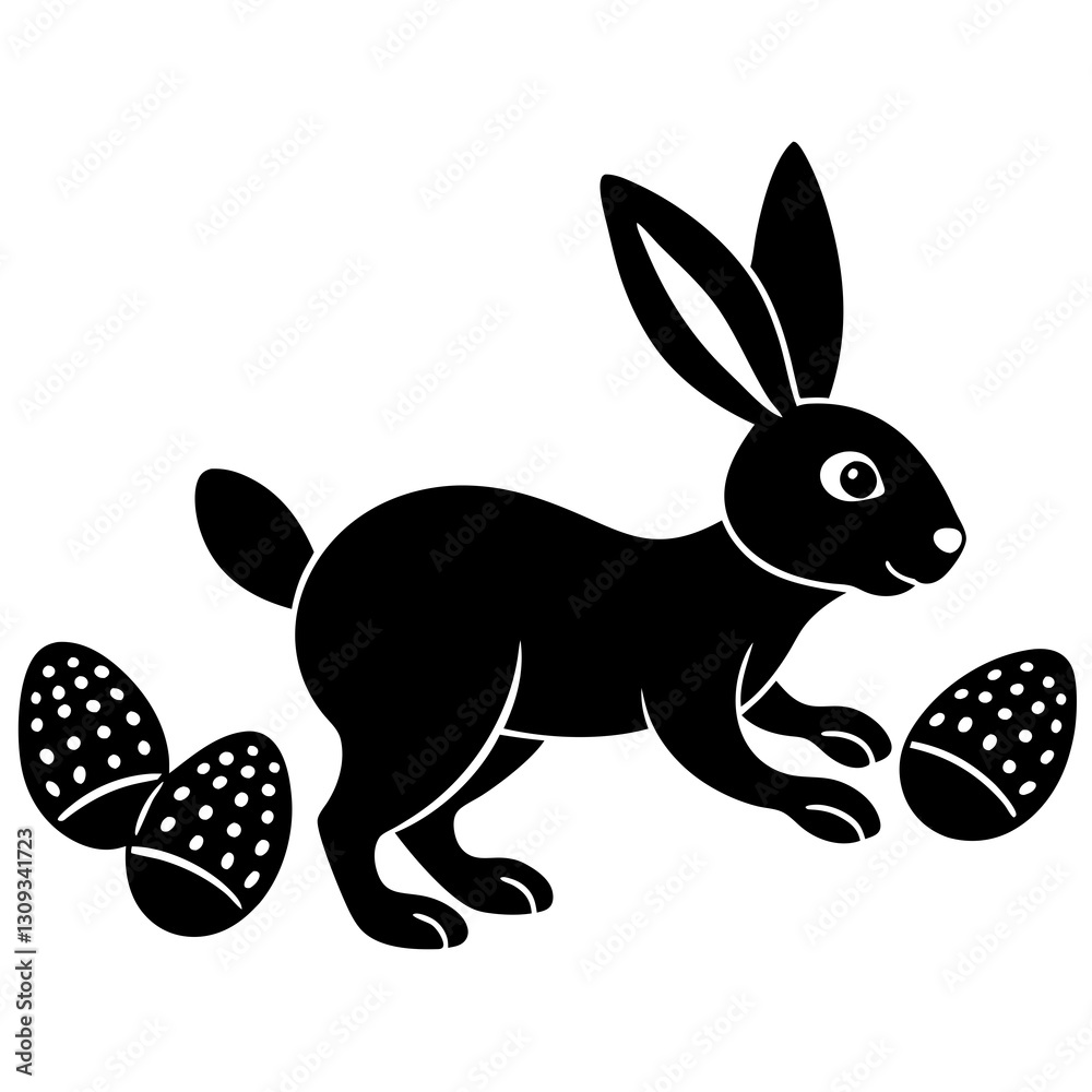 Obraz premium vector illustration of a rabbit