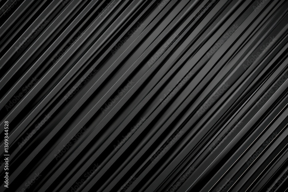 Obraz premium Abstract Dark Background with Slanted Black Stripes and Texture