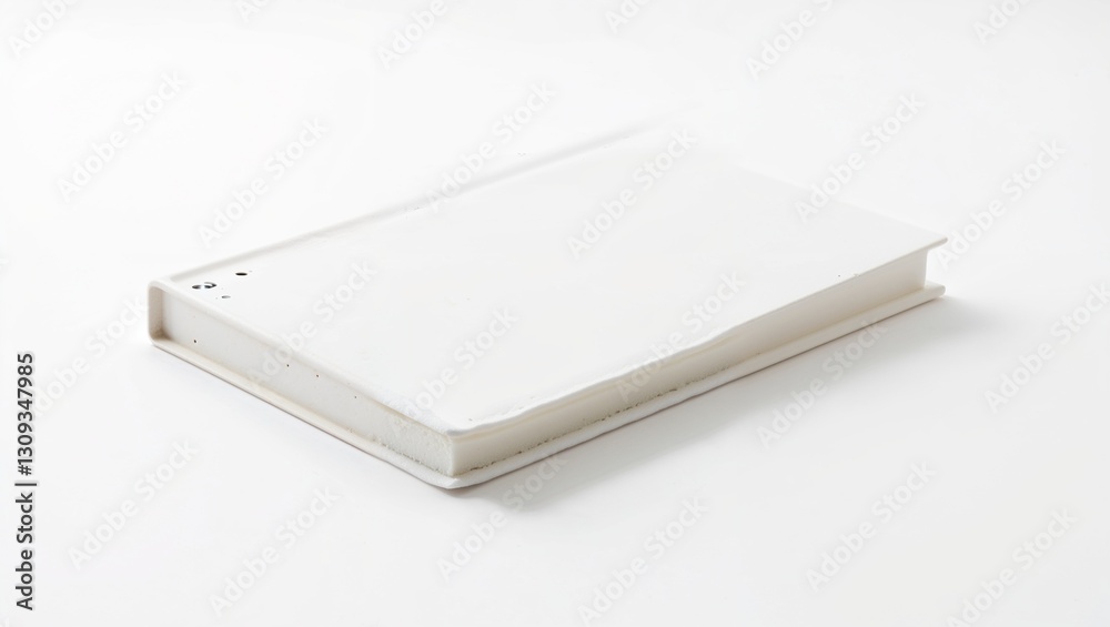 Fototapeta premium blank white book on a white background