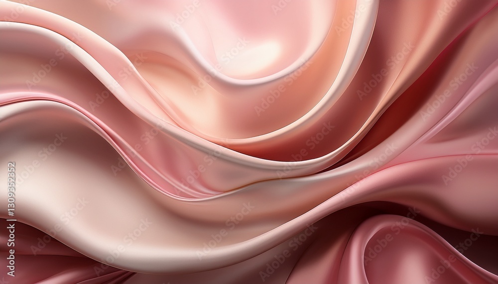 Obraz premium Satin Rose Gradient. Delicate dusty rose to creamy ivory blend. Elegant, soft texture. Subtle, refined background.